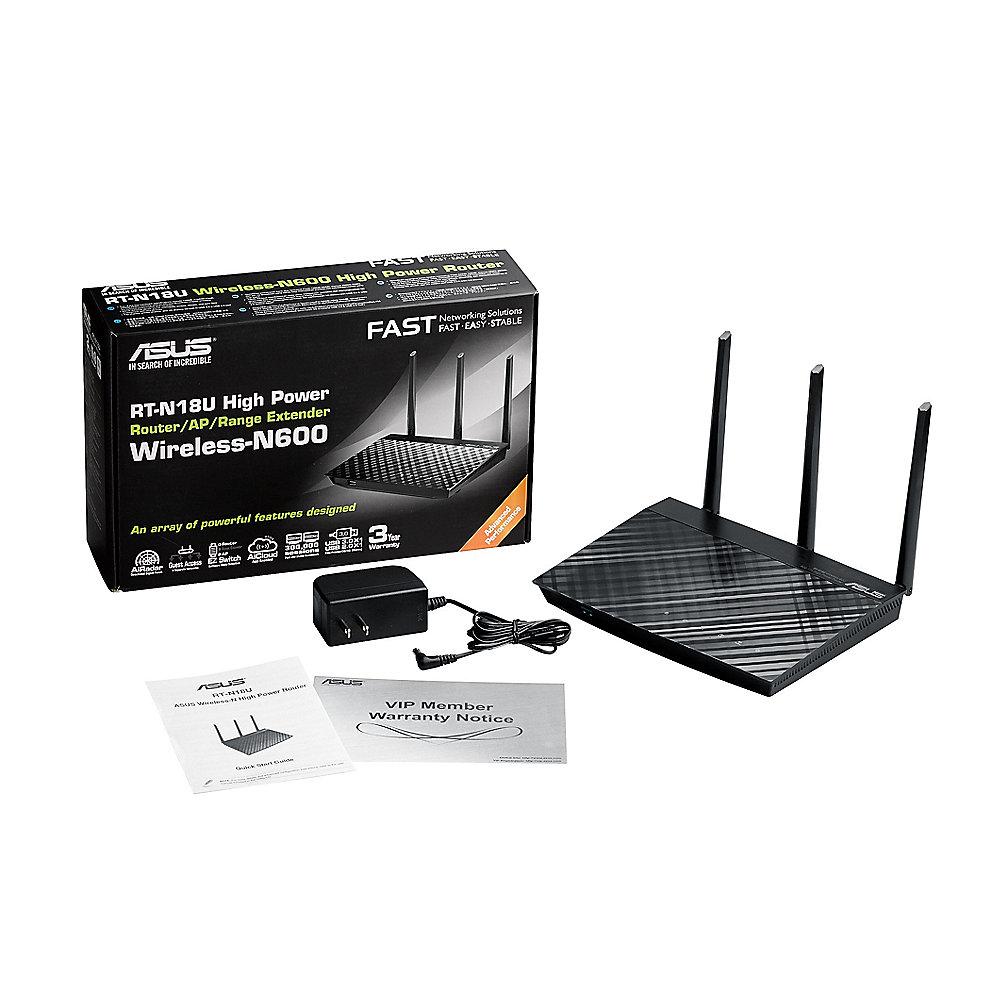 ASUS N600 RT-N18U 600Mbit WLAN-n Gigabit Router