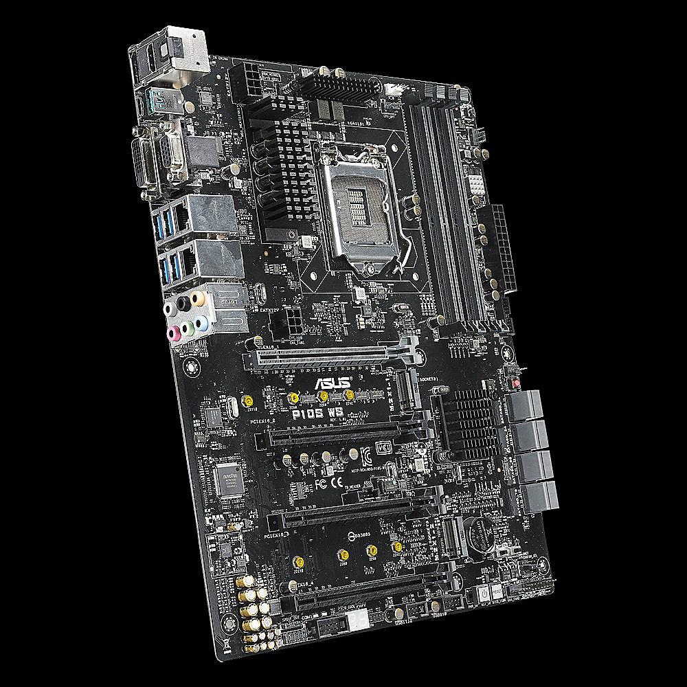 ASUS P10S WS 2x GL/USB3.0/SATA600/VGA ATX Mainboard C236 Sockel 1151