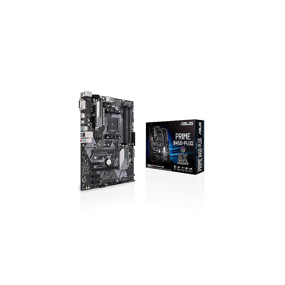 ASUS Prime B450-Plus ATX Mainboard Sockel AM4 M.2/USB3.1/HDMI/DVI