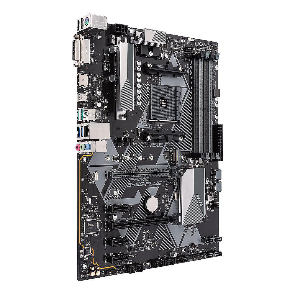 ASUS Prime B450-Plus ATX Mainboard Sockel AM4 M.2/USB3.1/HDMI/DVI