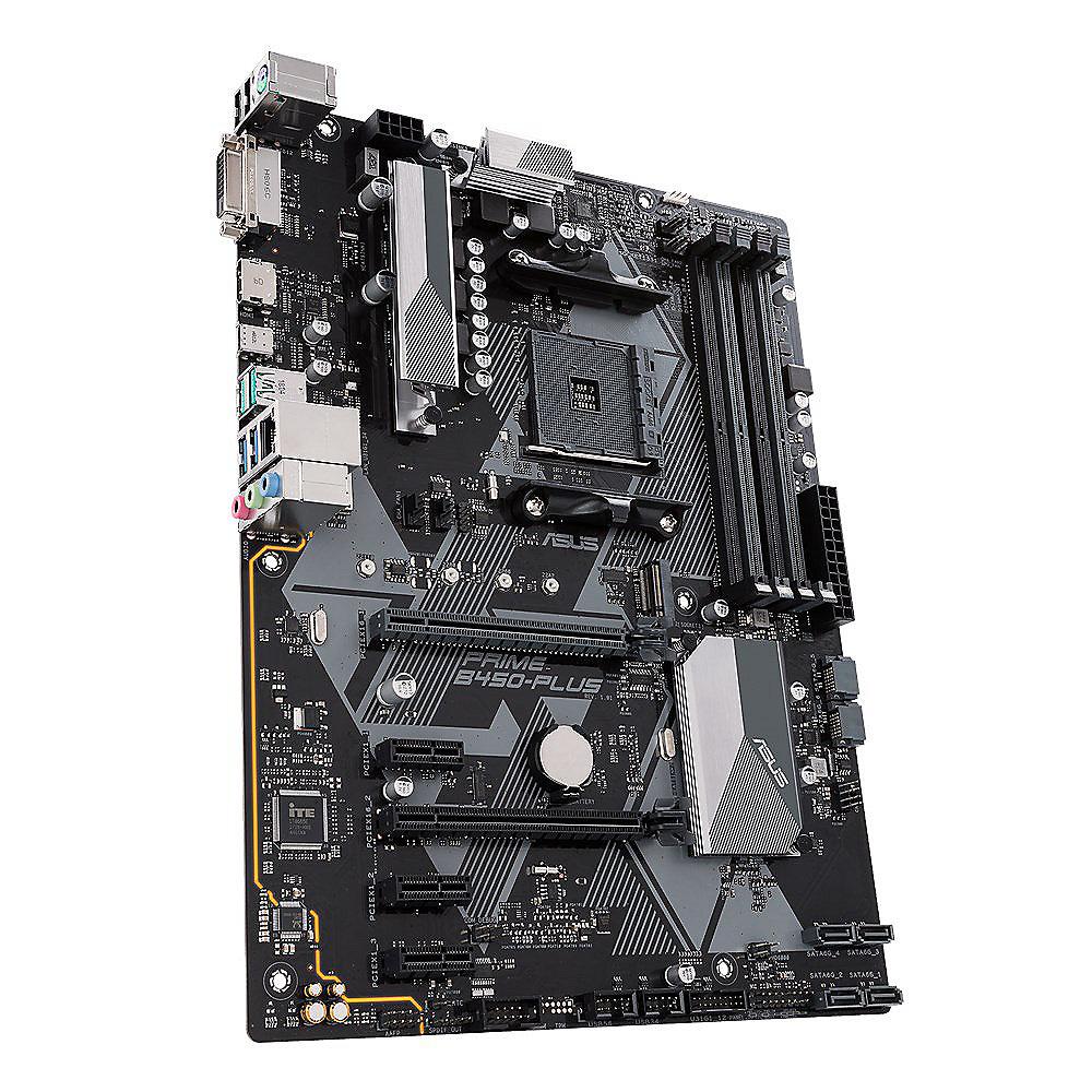 ASUS Prime B450-Plus ATX Mainboard Sockel AM4 M.2/USB3.1/HDMI/DVI