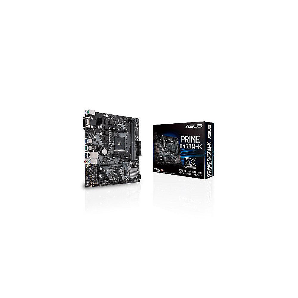 ASUS Prime B450M-K mATX Mainboard Sockel AM4 M.2/USB3.1/DVI/VGA