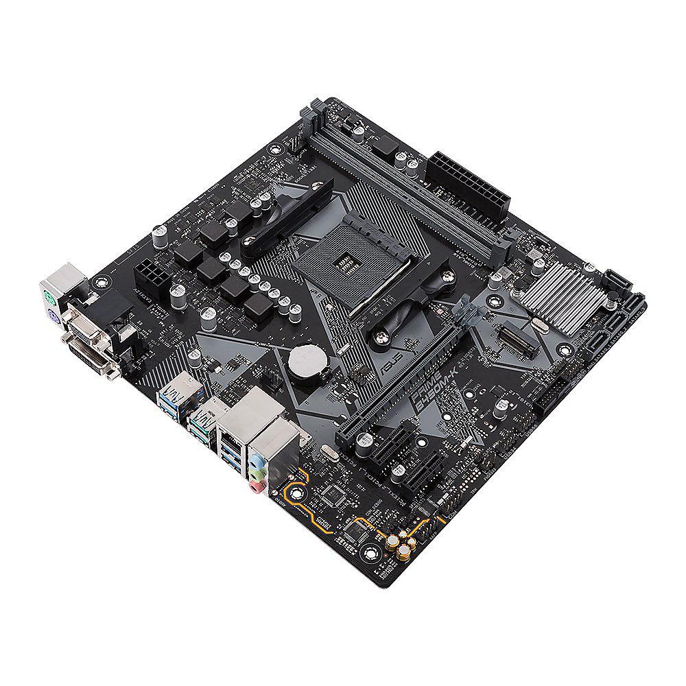 ASUS Prime B450M-K mATX Mainboard Sockel AM4 M.2/USB3.1/DVI/VGA, ASUS, Prime, B450M-K, mATX, Mainboard, Sockel, AM4, M.2/USB3.1/DVI/VGA