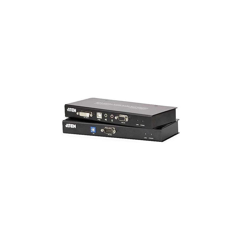 Aten CE600 DVI Single Link USB-Tastatur/Maus Audio RS232 Extender-Set, bis 60m