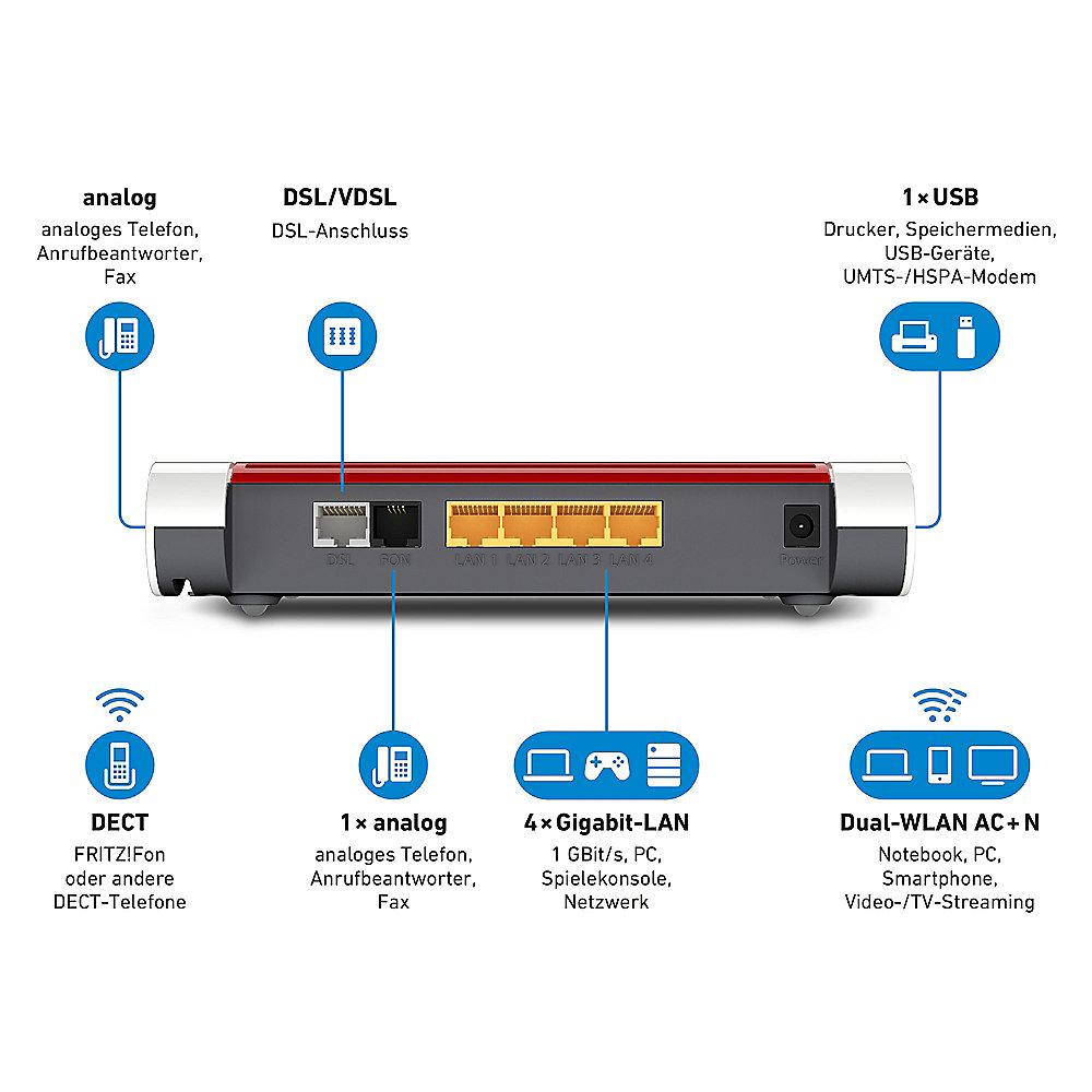 AVM FRITZ!Box 7530 WLAN-ac VoIP VDSL/DSL Dualband Gigabit Router, AVM, FRITZ!Box, 7530, WLAN-ac, VoIP, VDSL/DSL, Dualband, Gigabit, Router