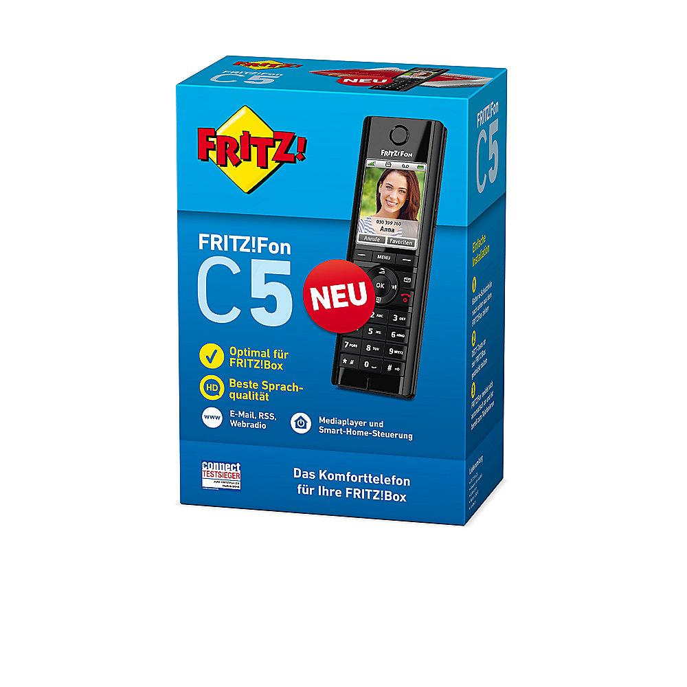 AVM FRITZ!Fon C5 schnurloses DECT Komforttelefon für FRITZ!Box