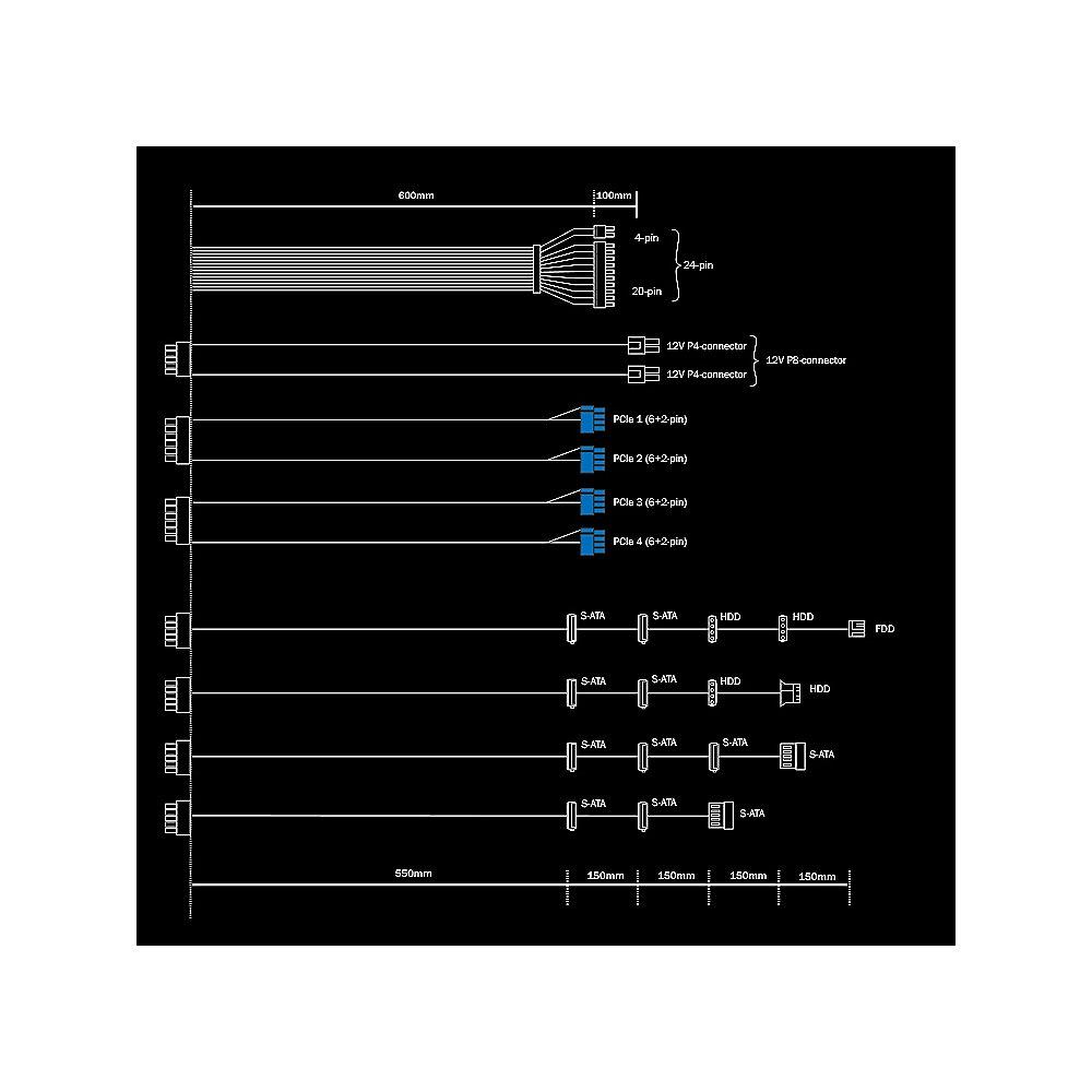 be quiet! Straight Power 10 800 Watt CM ATX V2.4 80  Gold (135mm Lüfter) modular, be, quiet!, Straight, Power, 10, 800, Watt, CM, ATX, V2.4, 80, Gold, 135mm, Lüfter, modular