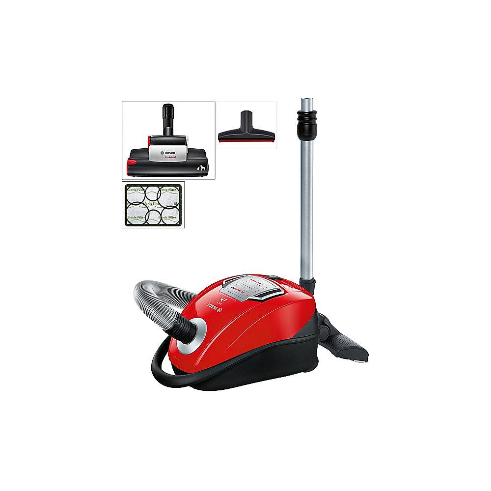 Bosch BGL45ZOO1 Zoo´o ProAnimal Bodenstaubsauger mit Beutel tornadorot