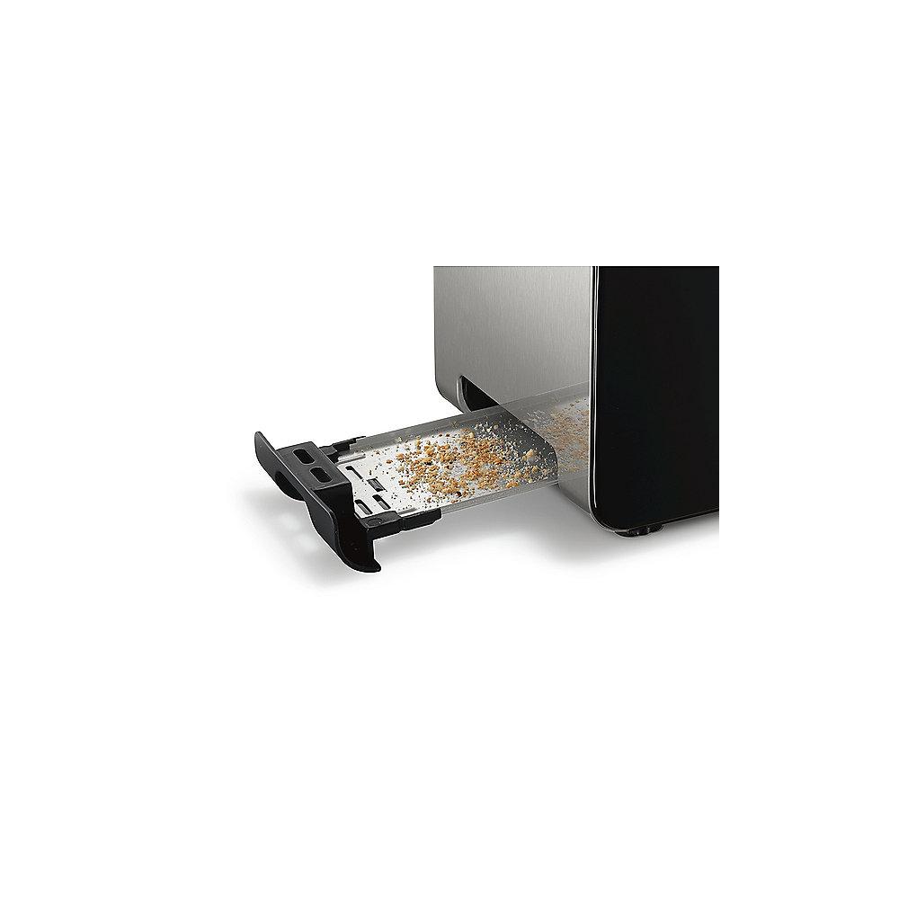 Bosch TAT7203 Kompakt-Toaster Edelstahl schwarz