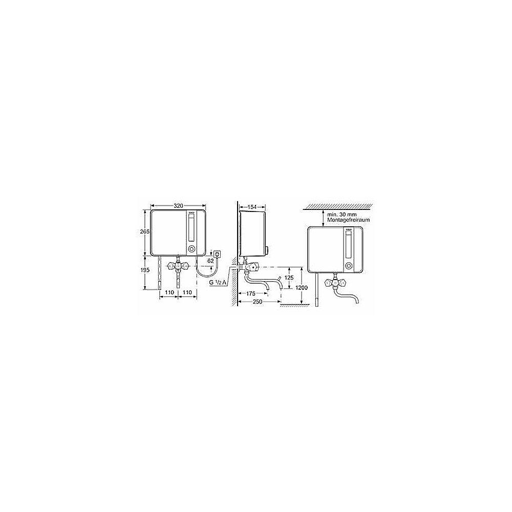 Bosch TR1000K 5 B Kochendwassergerät 5l, 2kW, weiß