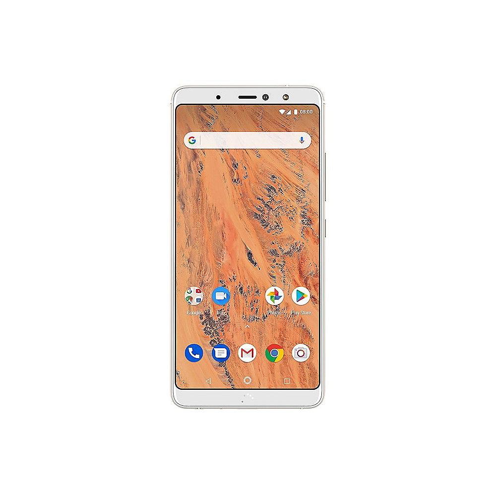 bq Aquaris X2 3GB/32GB sand gold white Dual-SIM Android One 8.1 Smartphone