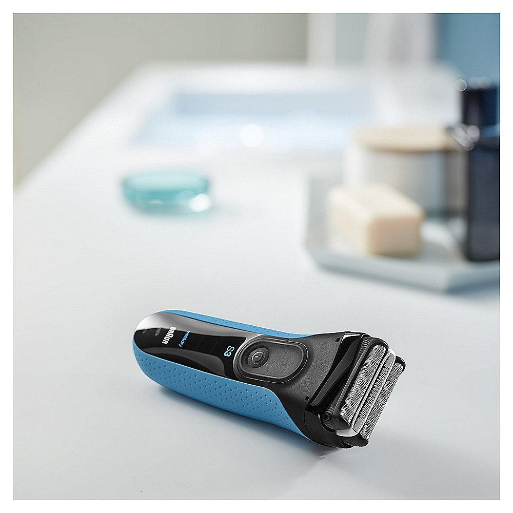 Braun Series 3 ProSkin 3045s wet&dry Rasierer blau/schwarz