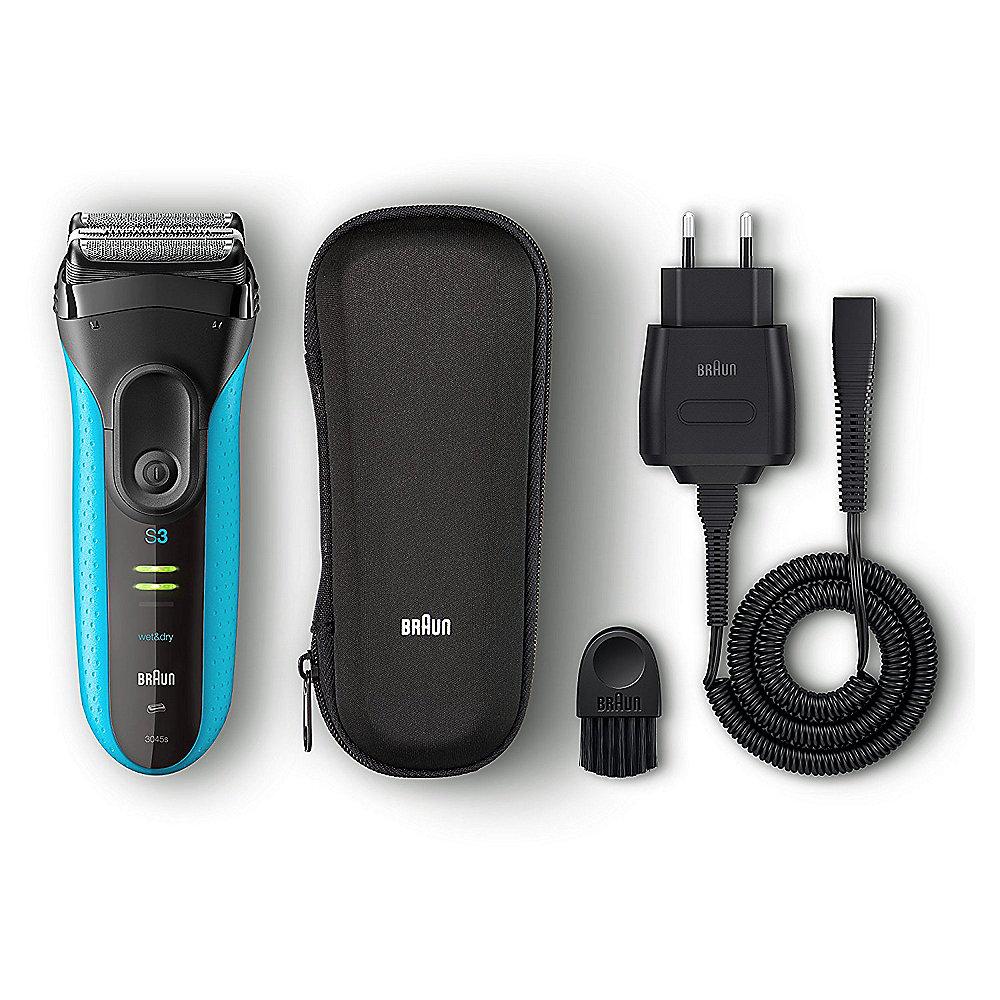 Braun Series 3 ProSkin 3045s wet&dry Rasierer blau/schwarz