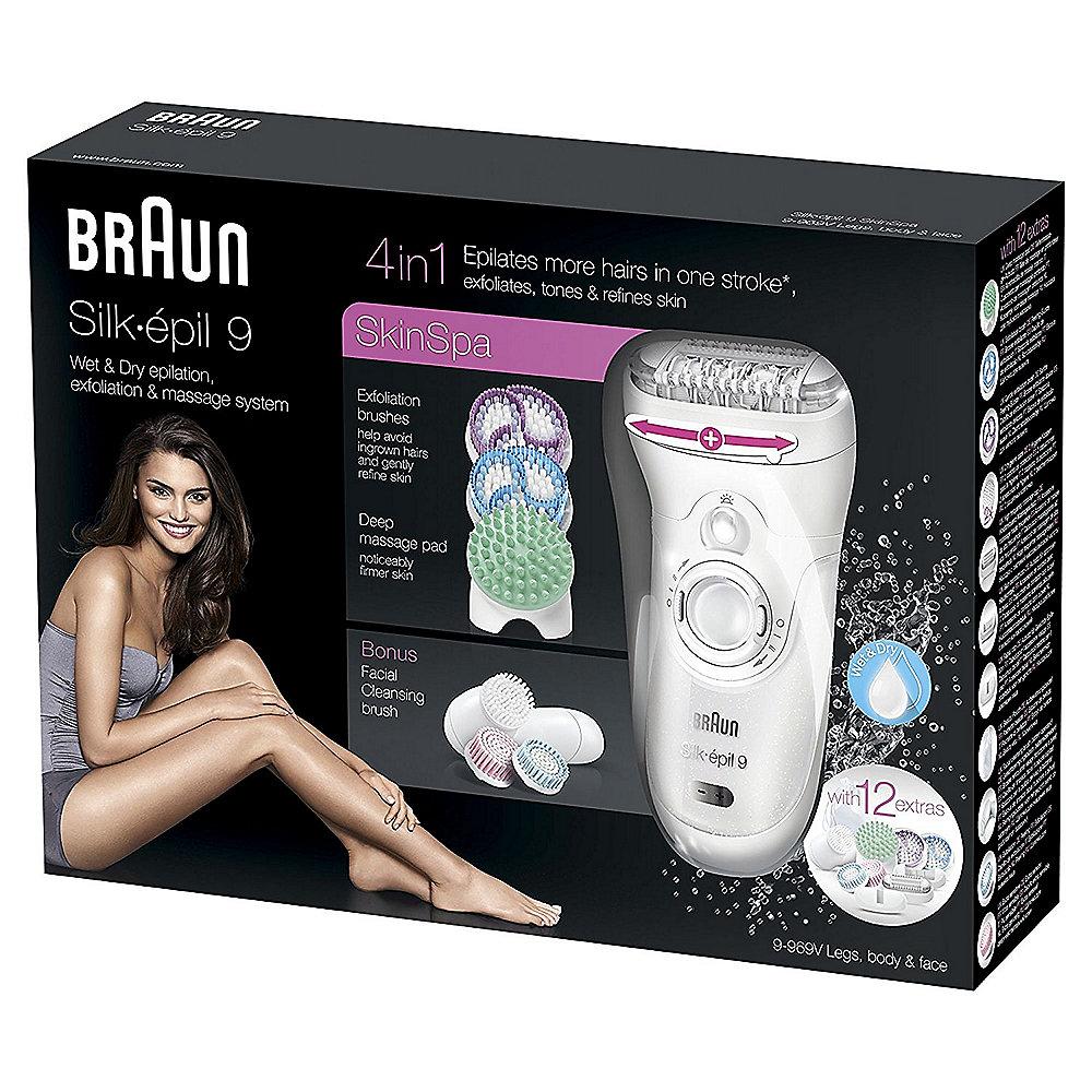 Braun Silk-épil 9 Skin Spa 9-969v Epilierer- & Peeling- & Massage-Set