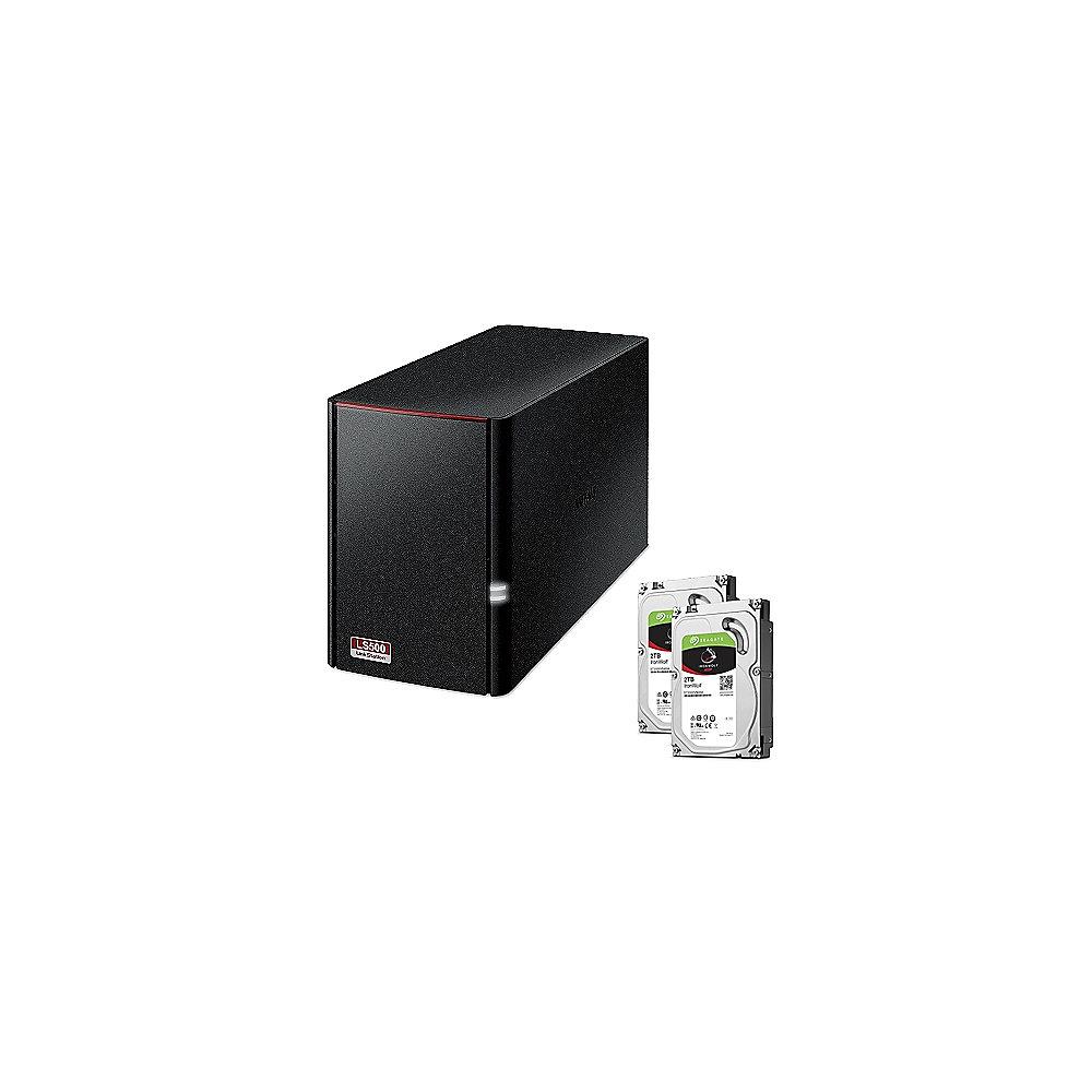 Buffalo LinkStation 520D NAS System 2-Bay 4TB inkl. 2x 2TB Seagate ST2000VN004