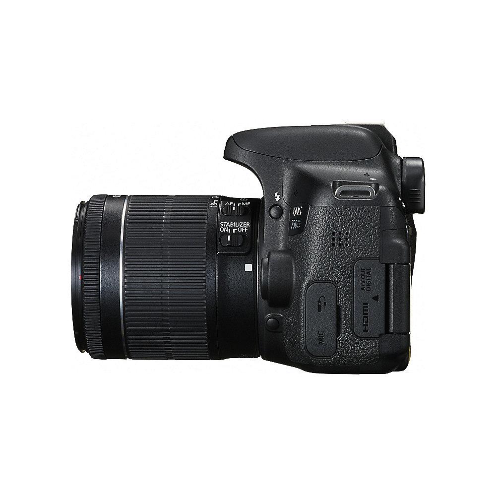 Canon EOS 750D Kit 18-55mm IS STM Spiegelreflexkamera, Canon, EOS, 750D, Kit, 18-55mm, IS, STM, Spiegelreflexkamera