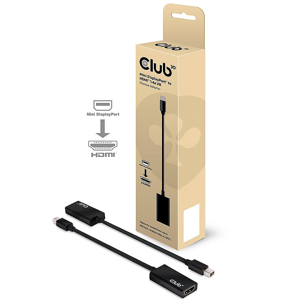 Club 3D DisplayPort Adapterkabel mini DP zu HDMI VR Ready passiv CAC-1156