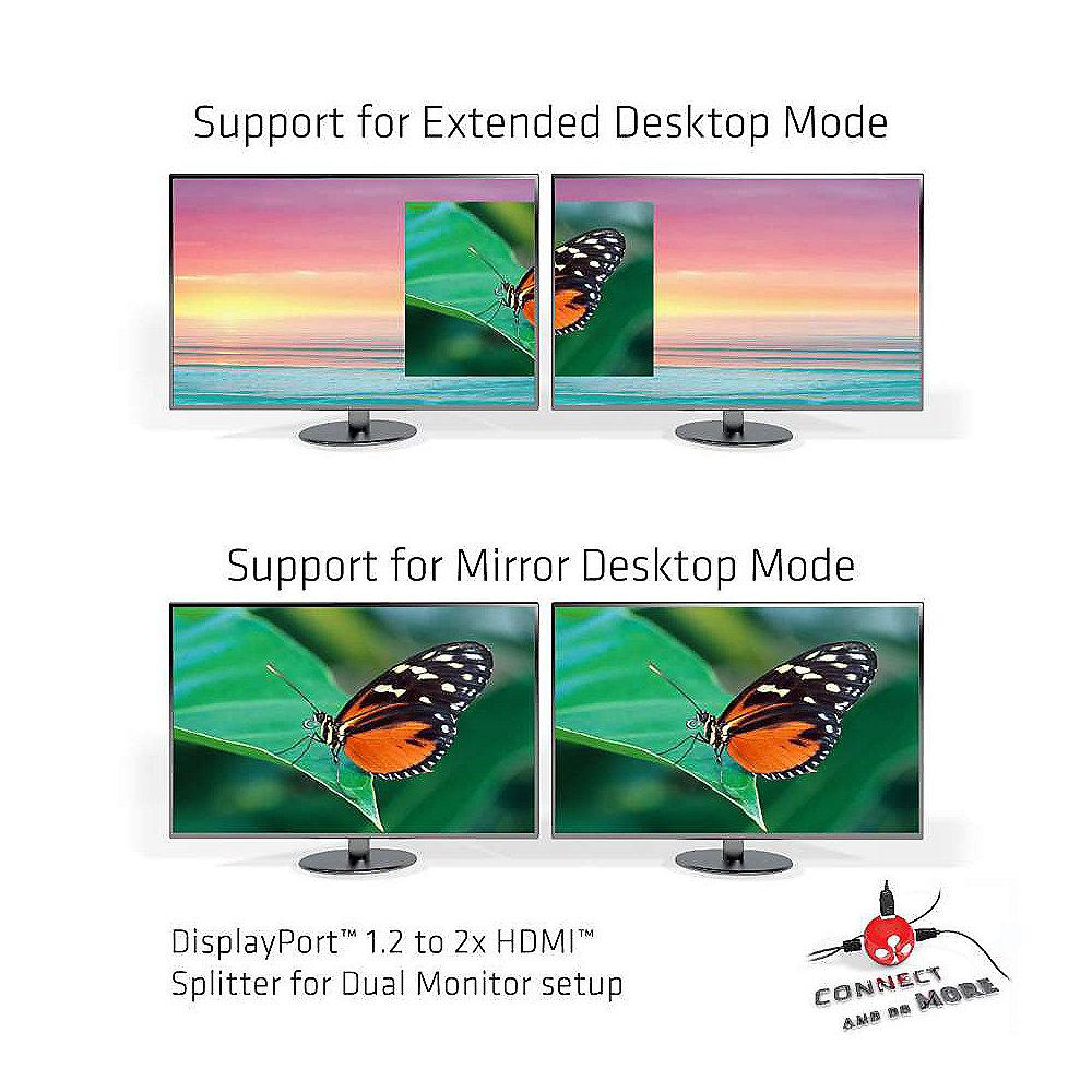 Club 3D MST Hub Displayport 1.2 zu HDMI Dual Monitor schwarz