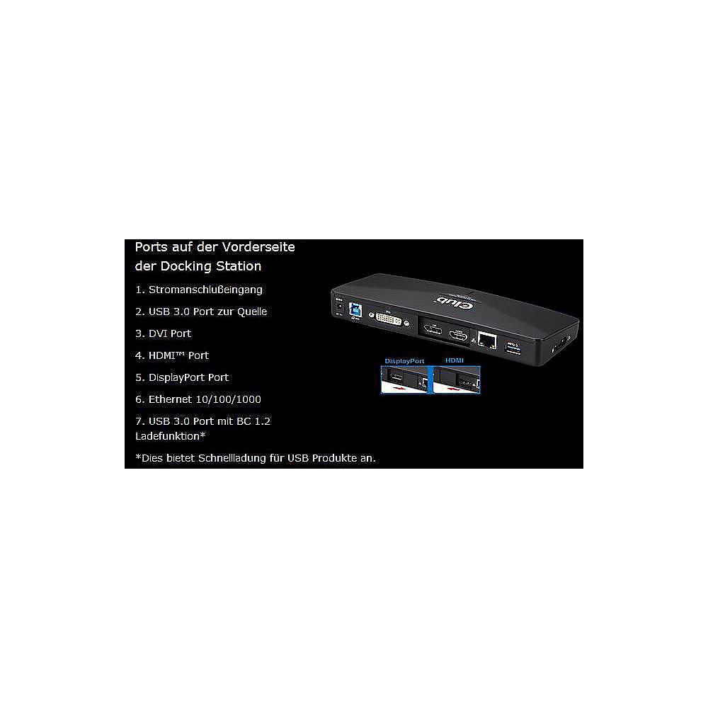 Club 3D Sense Vision 4K Docking Station USB3.0 CSV-3103D