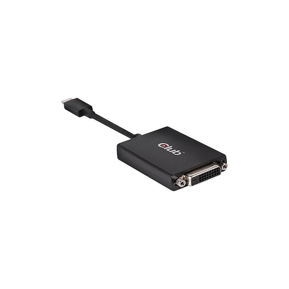 Club 3D USB 3.1 Adapter Typ-C zu DVI-D aktiv St./Bu. schwarz CAC-1508