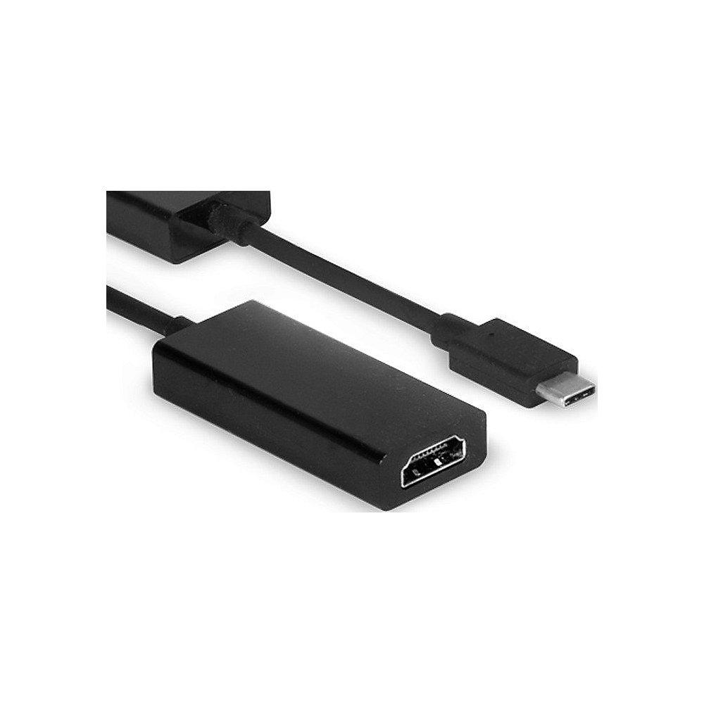 Club 3D USB 3.1 Adapter Typ-C zu HDMI 2.0 UHD aktiv St./Bu. schwarz CAC-1504