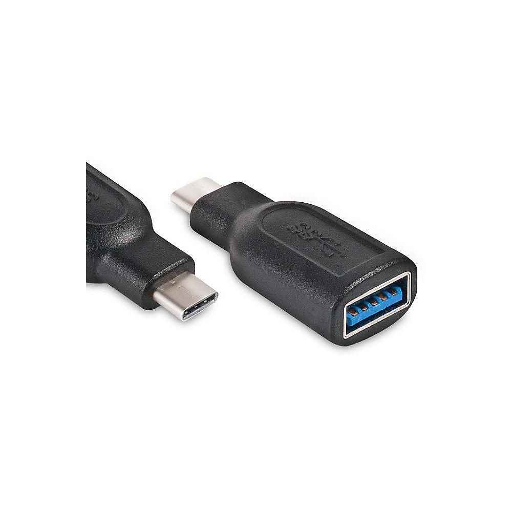 Club 3D USB 3.1 Adapter Typ-C zu USB 3.0 Typ-A St./Bu. schwarz CAA-1521