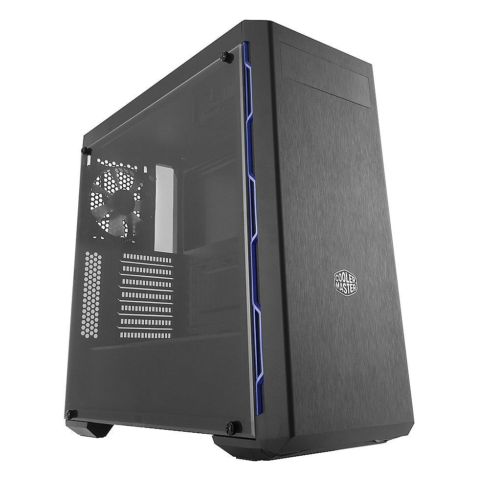 Cooler Master MasterBox MB600L Midi Tower ATX Gehäuse mit Sichtfenster sw/blau, Cooler, Master, MasterBox, MB600L, Midi, Tower, ATX, Gehäuse, Sichtfenster, sw/blau