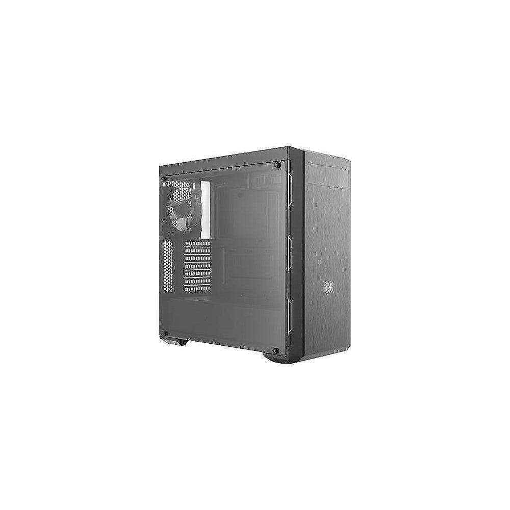 Cooler Master MasterBox MB600L Midi Tower ATX Gehäuse mit Sichtfenster sw/grau