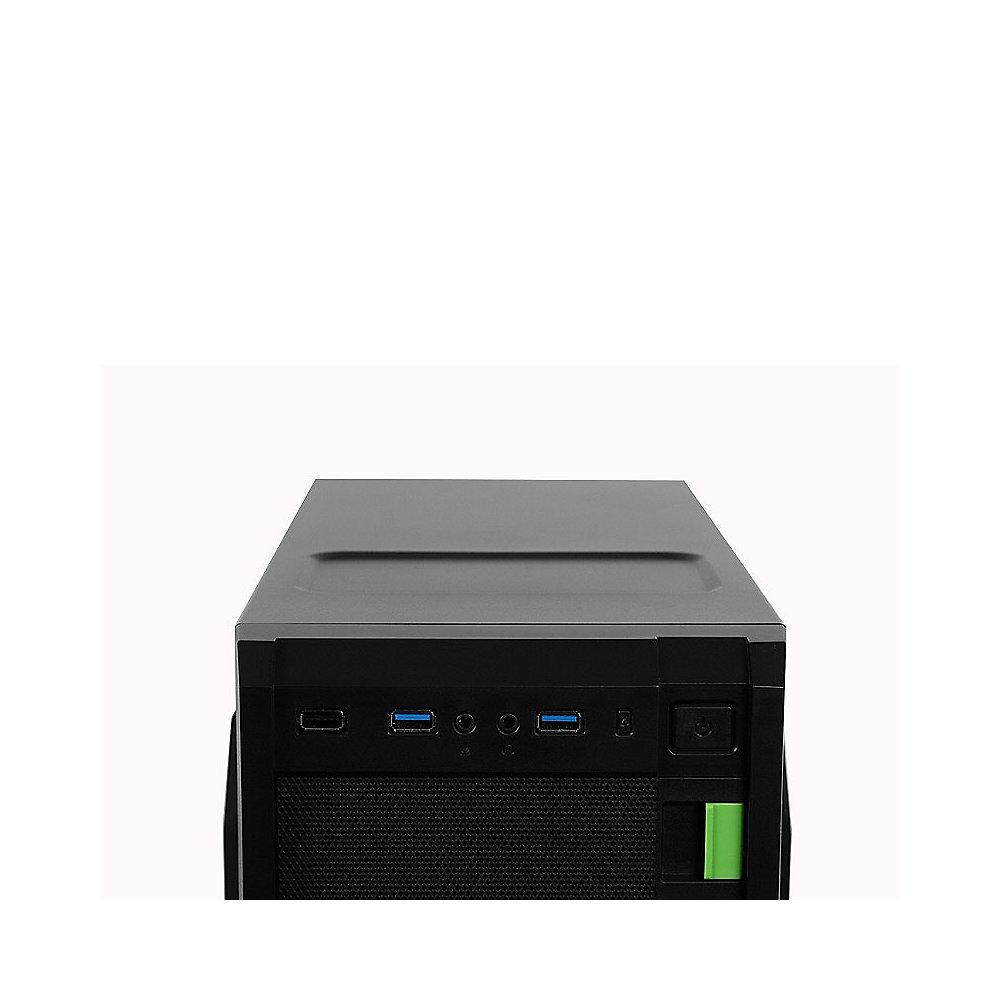 Cooltek KX Green Midi Tower ATX Gehäuse schwarz/grün USB3.0, Cooltek, KX, Green, Midi, Tower, ATX, Gehäuse, schwarz/grün, USB3.0