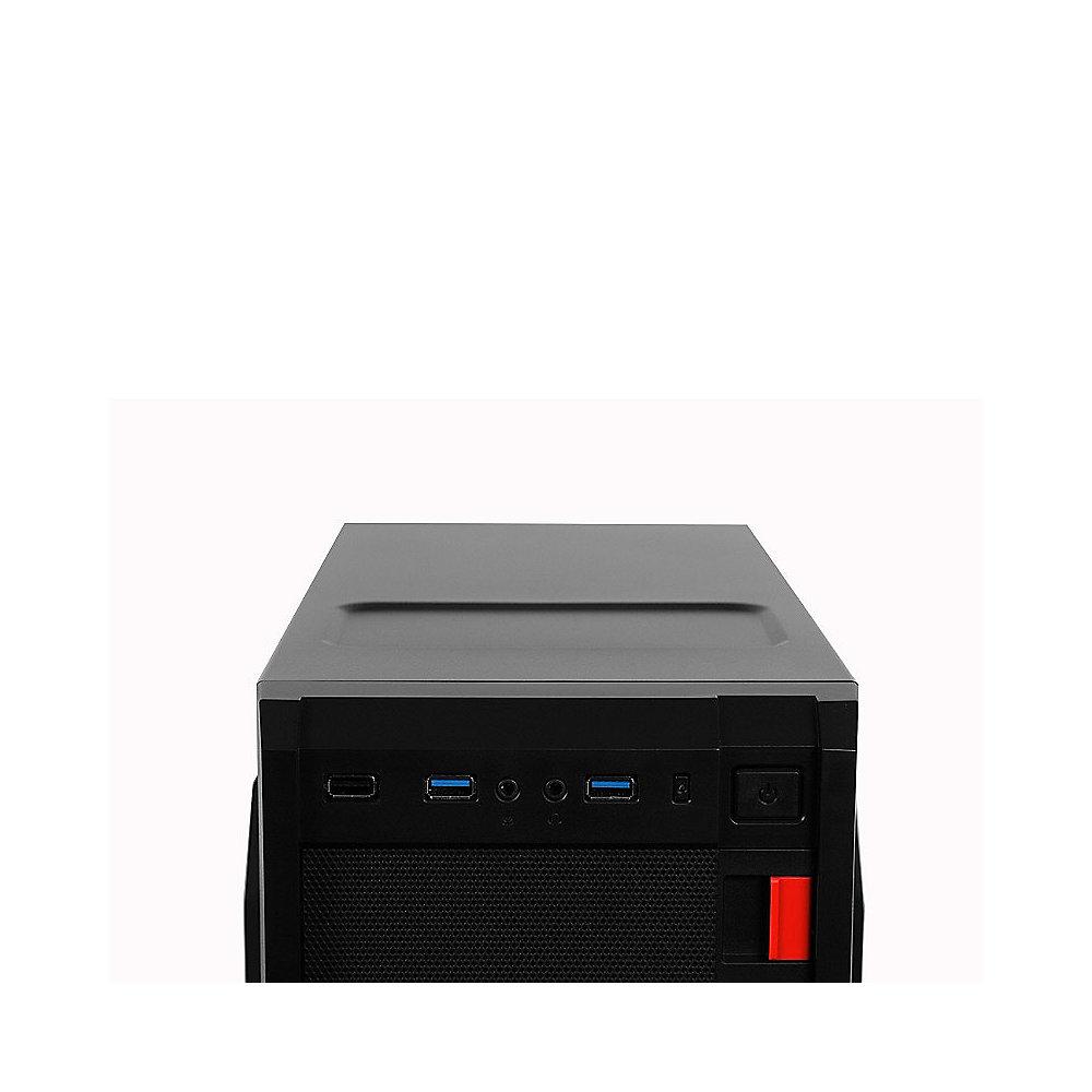 Cooltek KX Red Midi Tower ATX Gehäuse schwarz/rot USB3.0, Cooltek, KX, Red, Midi, Tower, ATX, Gehäuse, schwarz/rot, USB3.0