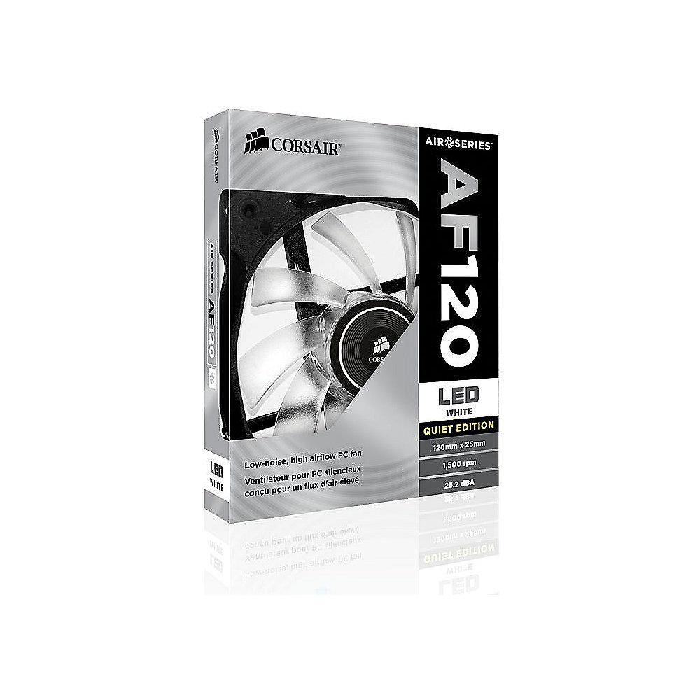 Corsair Air Series AF120 LED White Quiet Edition Lüfter 120x120x25mm