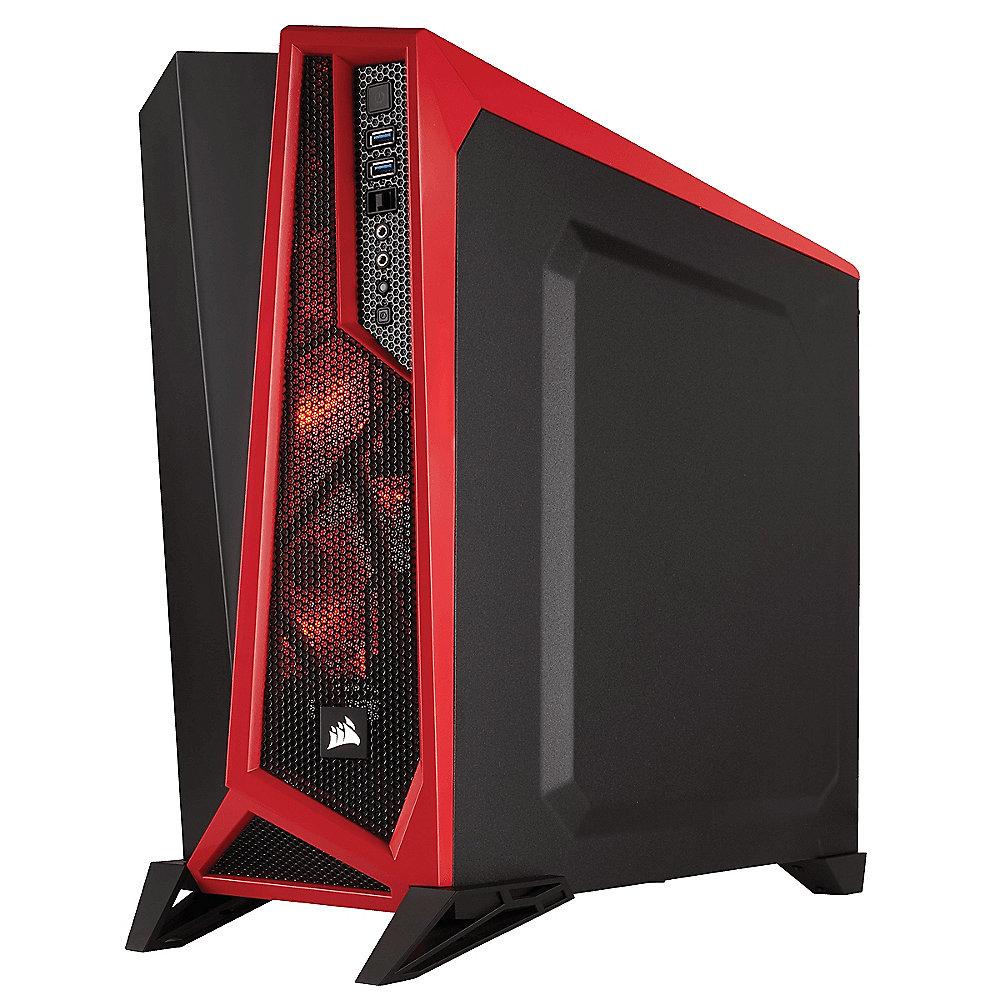 Corsair Carbide SPEC-ALPHA Schwarz/Rot Midi Tower Gaming Gehäuse Seitenfenster