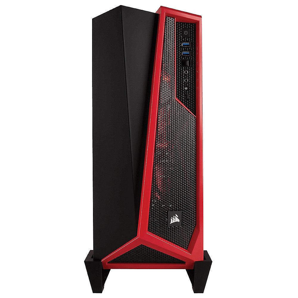 Corsair Carbide SPEC-ALPHA Schwarz/Rot Midi Tower Gaming Gehäuse Seitenfenster