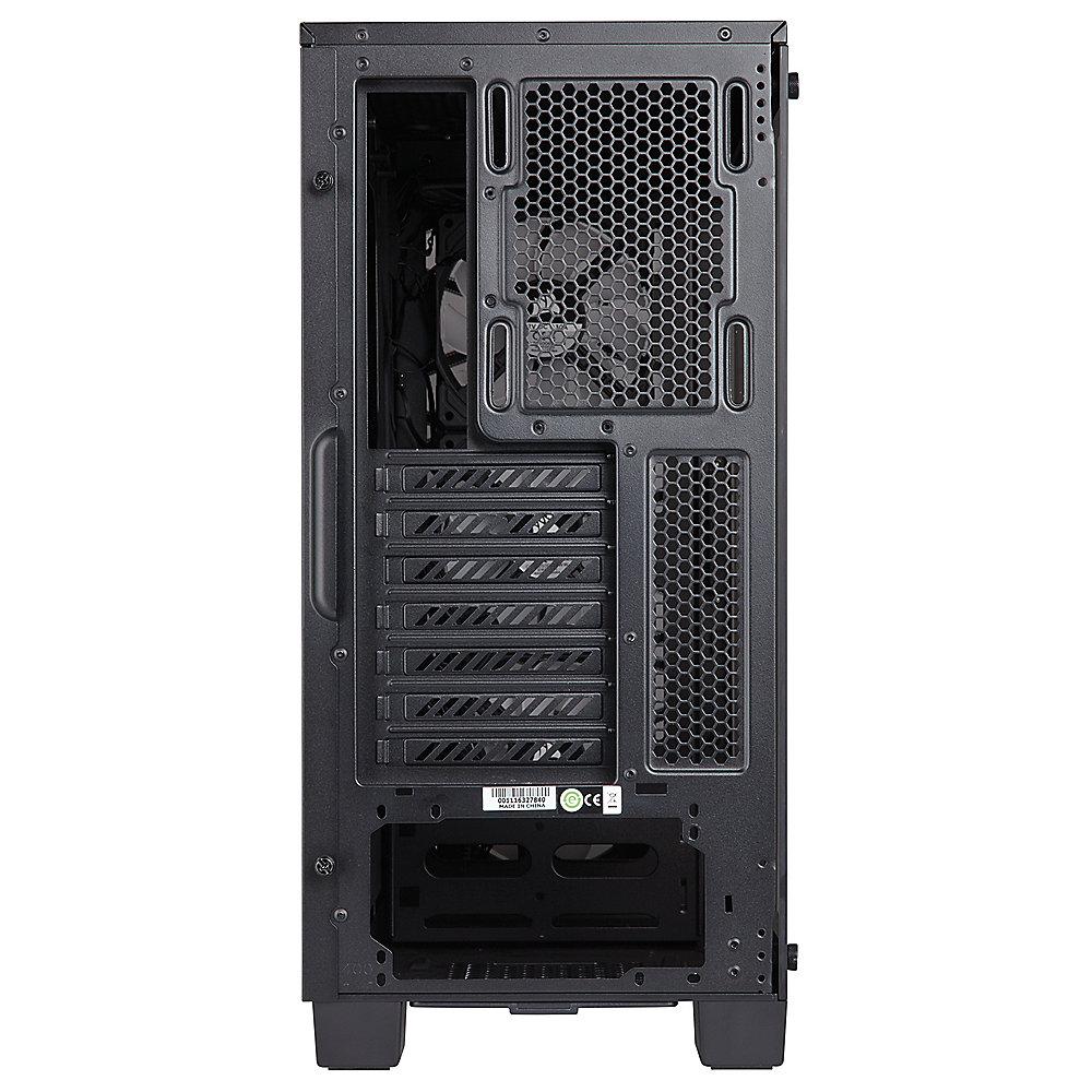 Corsair Crystal 460X RGB Schwarz Midi Tower ATX Gehäuse mit gehärtetem Glas