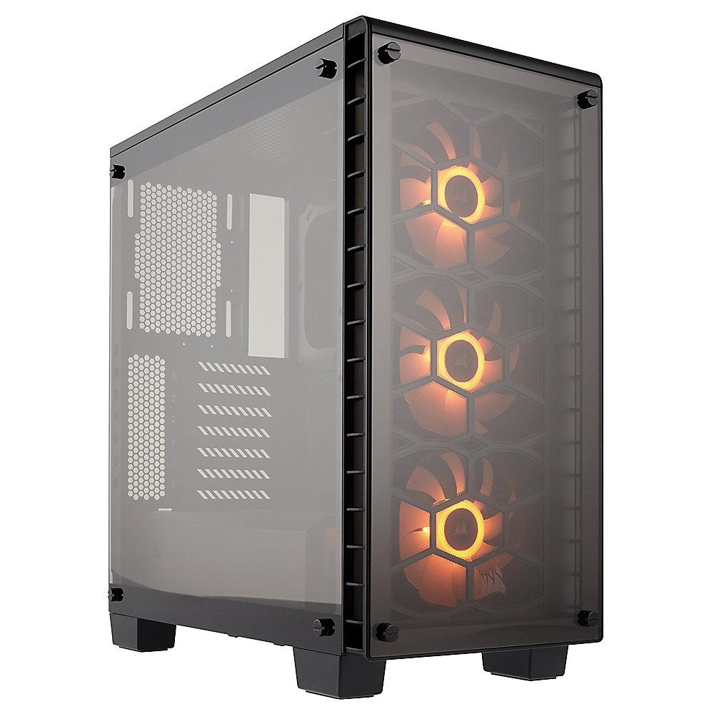 Corsair Crystal 460X RGB Schwarz Midi Tower ATX Gehäuse mit gehärtetem Glas, Corsair, Crystal, 460X, RGB, Schwarz, Midi, Tower, ATX, Gehäuse, gehärtetem, Glas