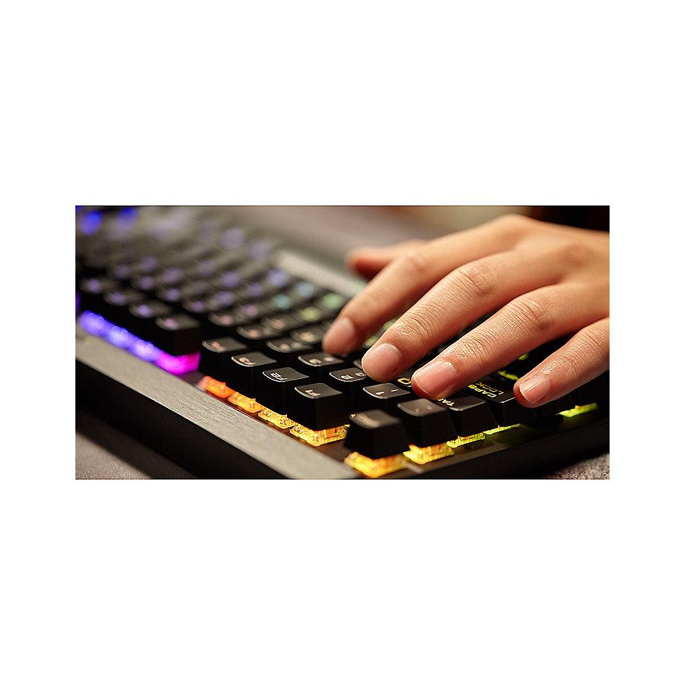 Corsair Gaming K65 LUX RGB LED Rapidfire mechanische Tastatur Cherry MX RGB Red