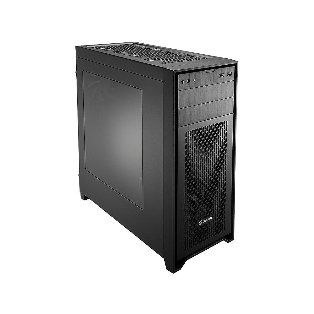 Corsair Obsidian 450D Mid Tower Gehäuse mit Seitenfenster ATX schwarz (ohne NT)