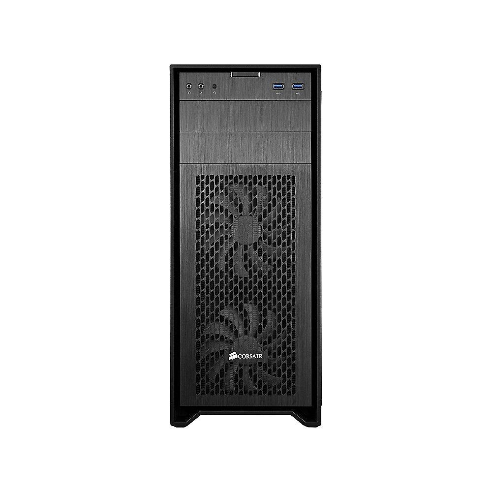 Corsair Obsidian 450D Mid Tower Gehäuse mit Seitenfenster ATX schwarz (ohne NT)