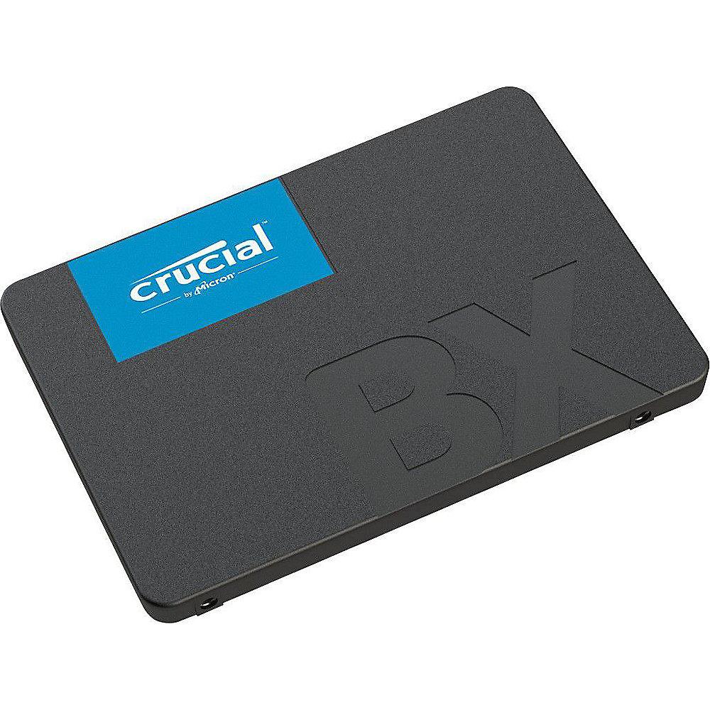Crucial BX500 SSD 480GB 2.5zoll Micron 3D NAND SATA600 - 7mm, Crucial, BX500, SSD, 480GB, 2.5zoll, Micron, 3D, NAND, SATA600, 7mm