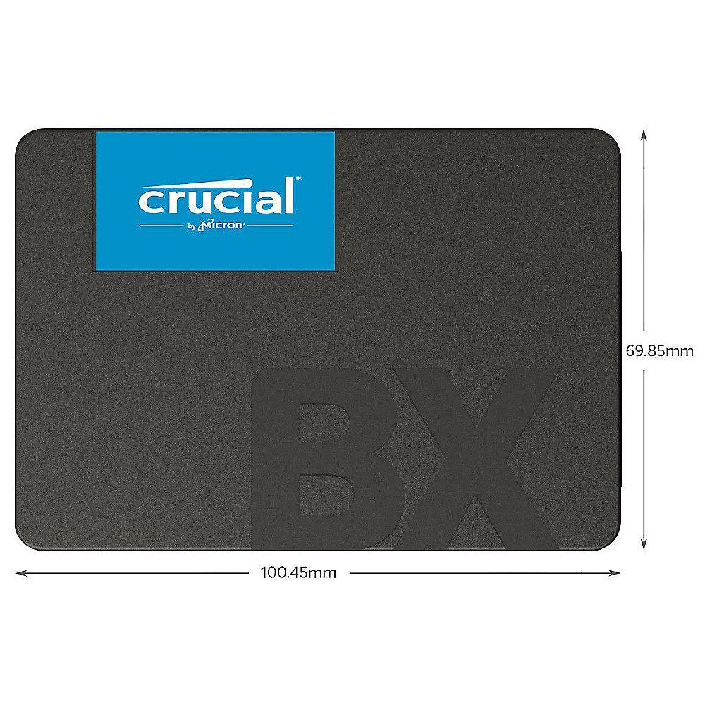 Crucial BX500 SSD 480GB 2.5zoll Micron 3D NAND SATA600 - 7mm, Crucial, BX500, SSD, 480GB, 2.5zoll, Micron, 3D, NAND, SATA600, 7mm