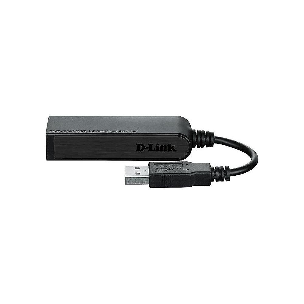 D-Link DUB-E100 USB 2.0 1-Port HUB mit Fast Ethernet Adapter, D-Link, DUB-E100, USB, 2.0, 1-Port, HUB, Fast, Ethernet, Adapter