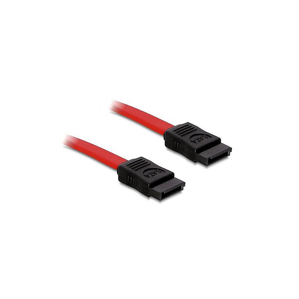 DeLOCK SATA Anschlusskabel 0,3m 3Gb/s gerade/gerade 84247 rot