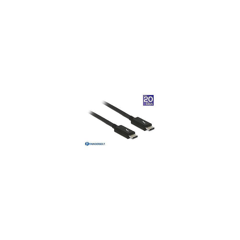 DeLOCK Thunderbolt 3 Kabel 1,5m 20Gb/s passiv St./St. schwarz