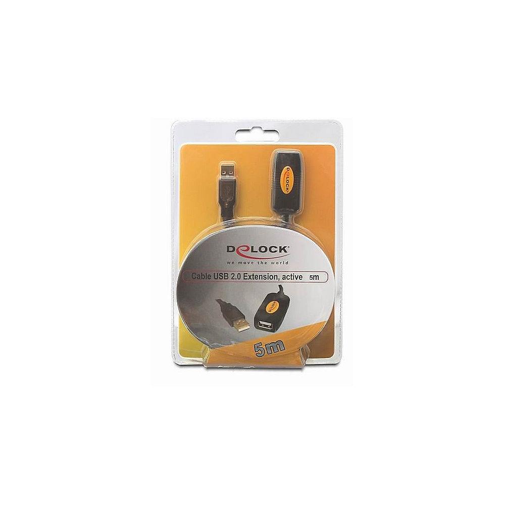 DeLOCK USB 2.0 Verlängerung 5m aktiv 82308 schwarz