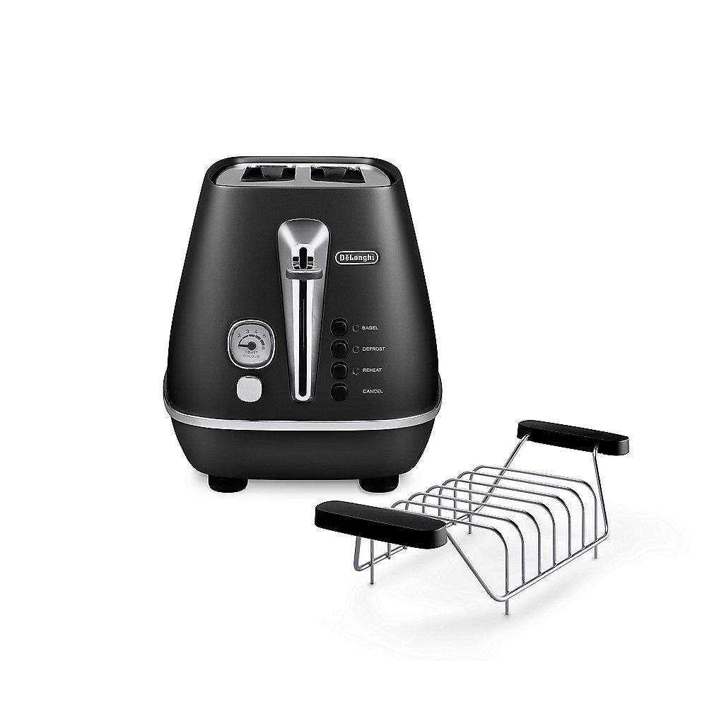 DeLonghi DISTINTA CTI 2103.BK 2-Schlitz-Toaster Elegance Black, DeLonghi, DISTINTA, CTI, 2103.BK, 2-Schlitz-Toaster, Elegance, Black