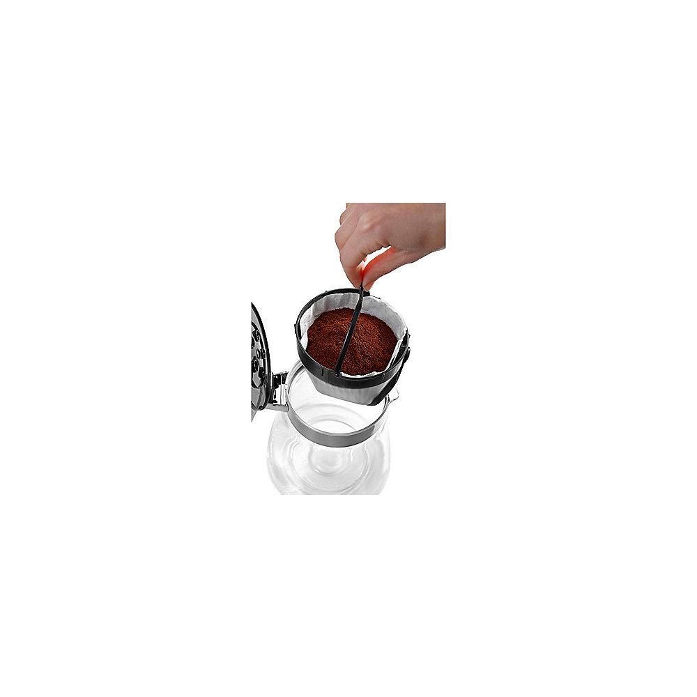 Delonghi ICM17210 Clessidra Filterkaffeemaschine, silber-grau