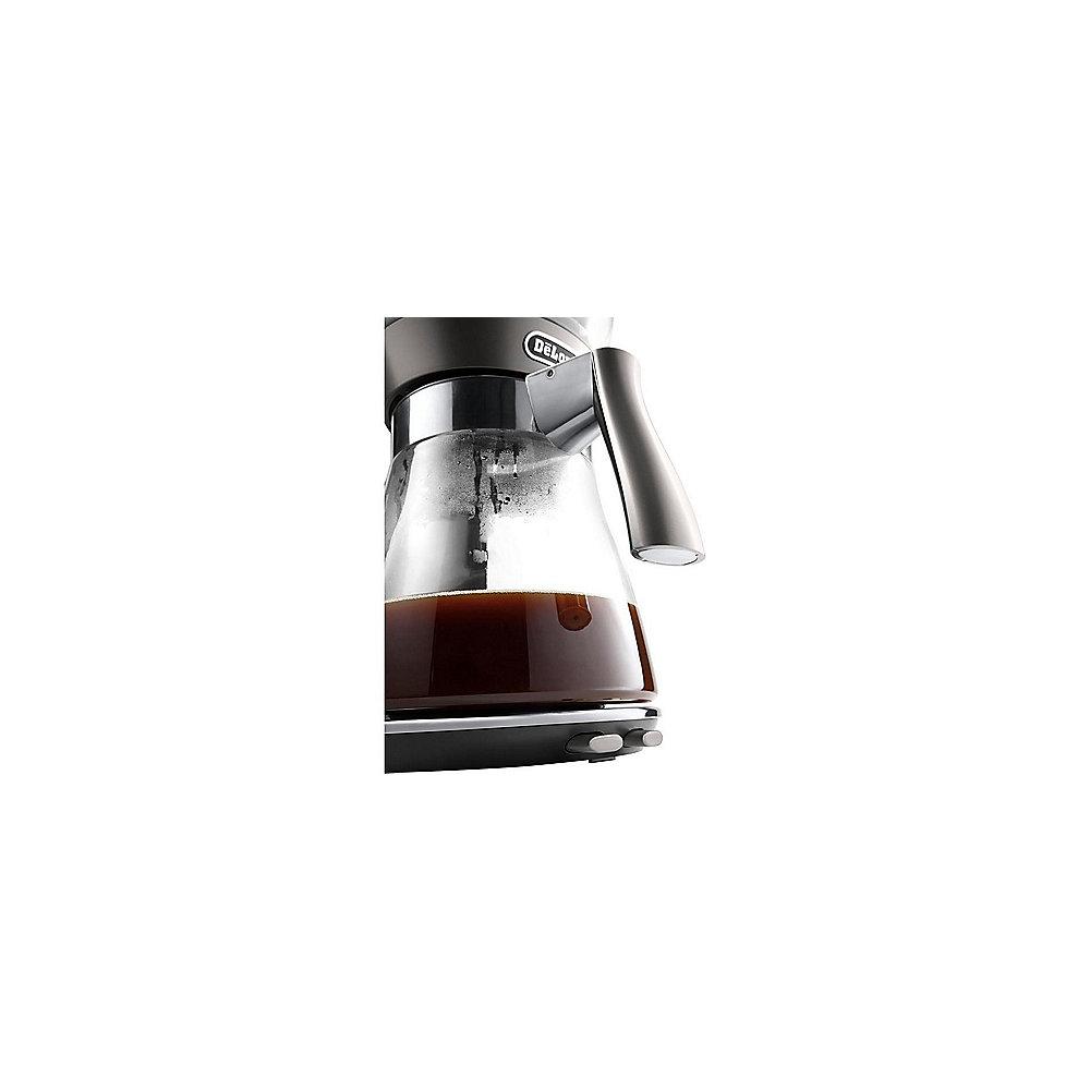Delonghi ICM17210 Clessidra Filterkaffeemaschine, silber-grau