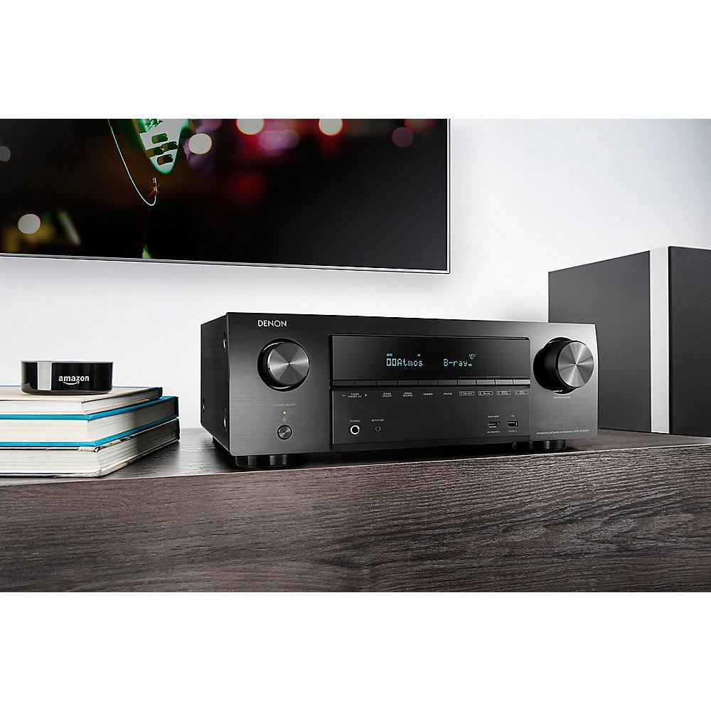 Denon AVR-X1500H 7.2 AV Receiver Schwarz BT WLAN HEOS Amazon Alexa, Denon, AVR-X1500H, 7.2, AV, Receiver, Schwarz, BT, WLAN, HEOS, Amazon, Alexa