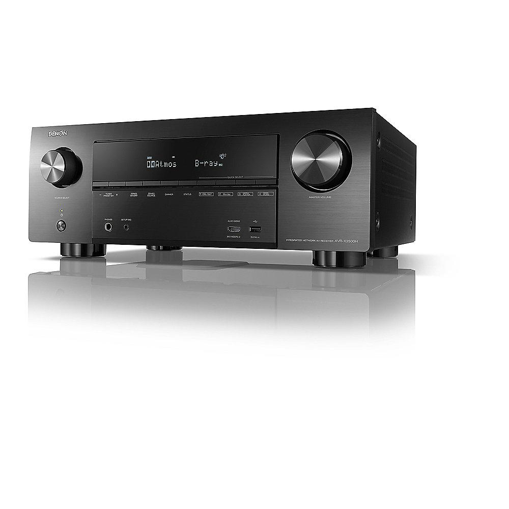 Denon AVR-X3500H 7.2 AV Receiver Schwarz 4K DLNA BT WLAN HEOS Alexa