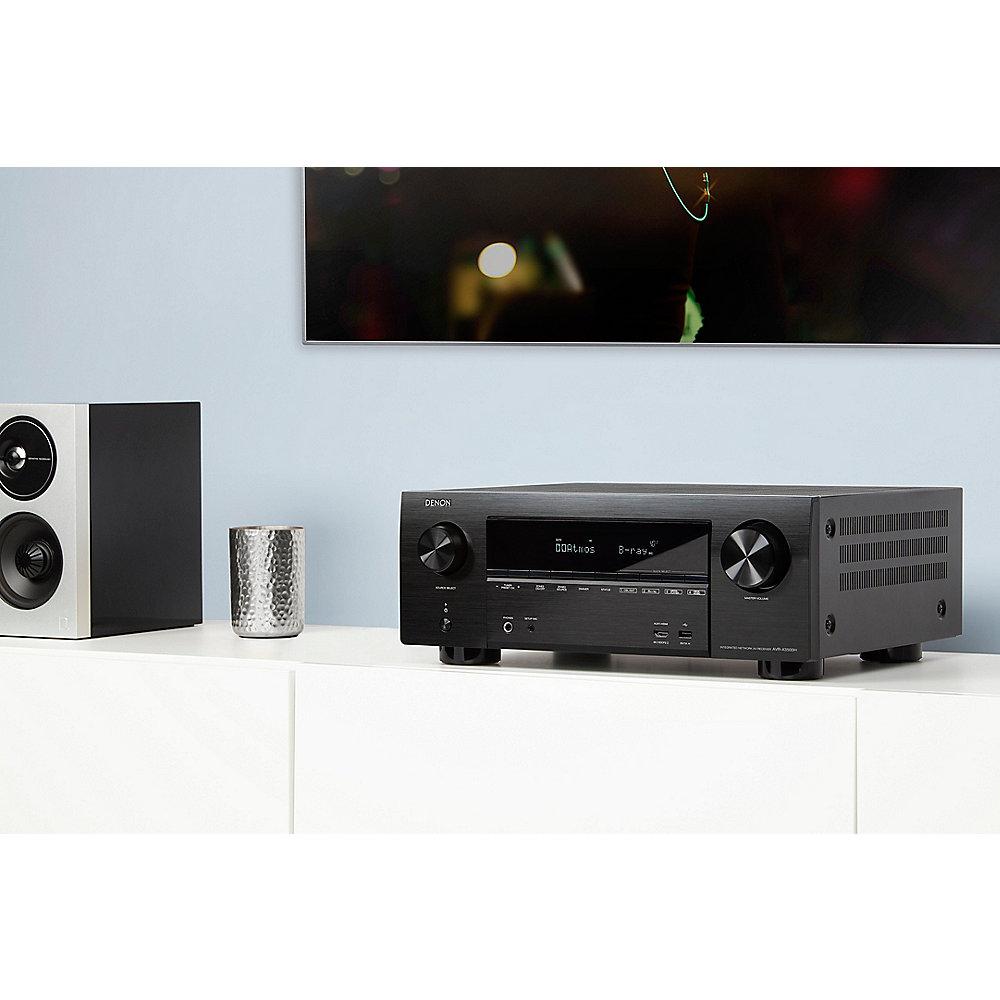 Denon AVR-X3500H 7.2 AV Receiver Schwarz 4K DLNA BT WLAN HEOS Alexa